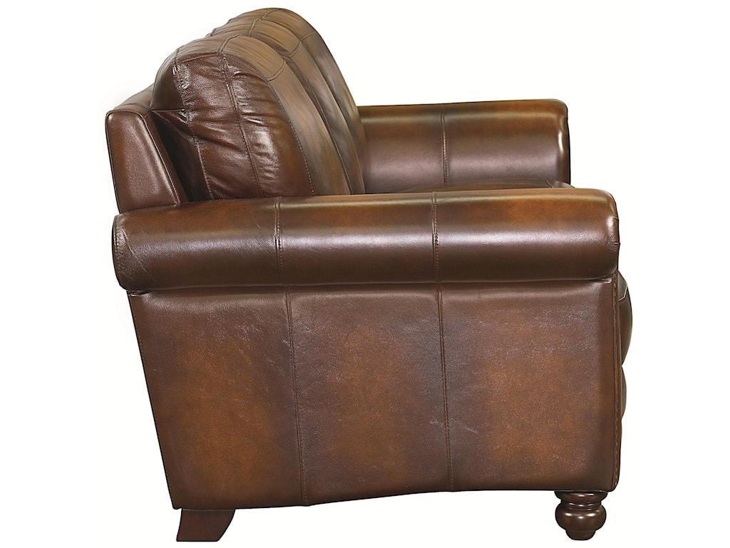 bassett hamilton leather sofa & set